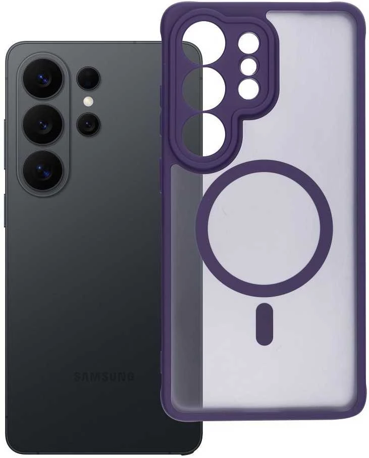 Oem Dėklas na Samsung S26 ULTRA Full Matte Mag Cover zgodne su MagSafe violetinė