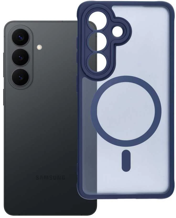 Oem Dėklas na Samsung S26 Full Matte Mag Cover zgodne su MagSafe mėlyna