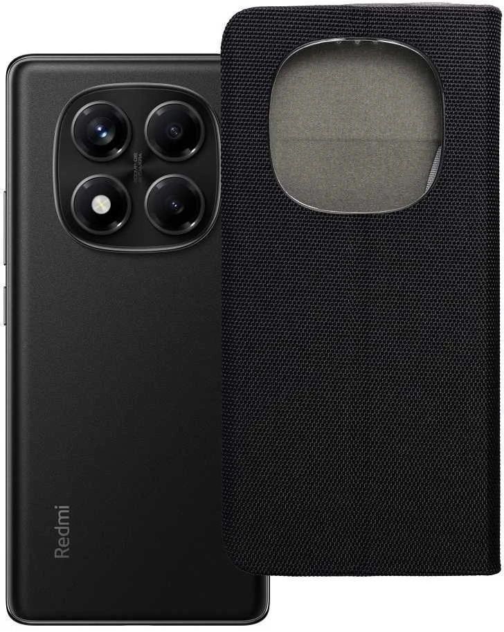 Oem SENSITIVE Book dėklas skirtas Xiaomi Redmi Note 14 PRO 4G juodos spalvos