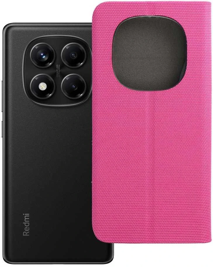 Oem SENSITIVE Book dėklas skirtas Xiaomi Redmi Note 14 PRO 4G rožinės spalvos