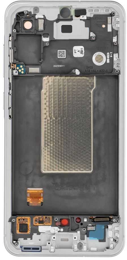 „ServicePack“ LCD ekranas, skirtas „SAMSUNG A56 5G A566B“, pilkas GH82-36829B