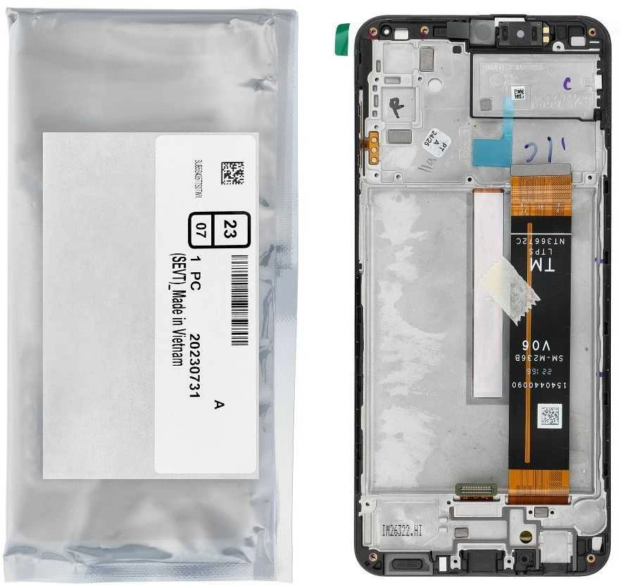 „ServicePack“ LCD ekranas, skirtas SAMSUNG M23 5G M236B GH82-28487A