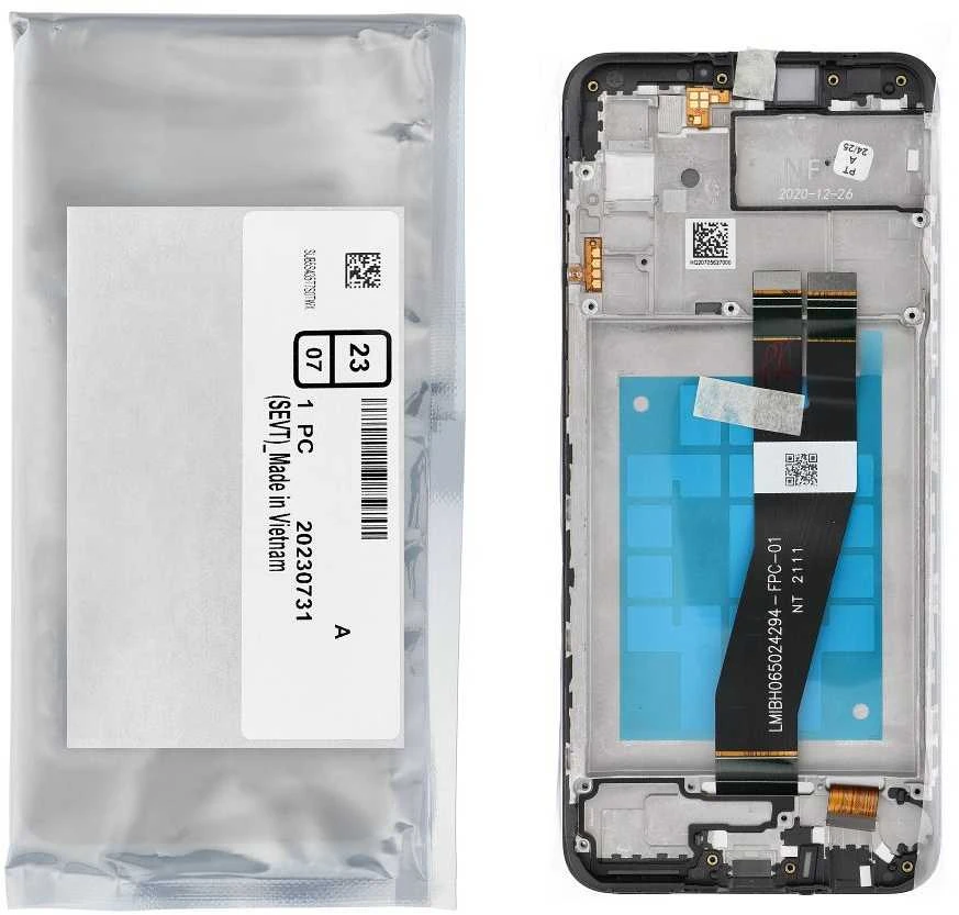 Dėklas „ServicePack“ LCD ekranas SAMSUNG A02s A025G GH81-20181A
