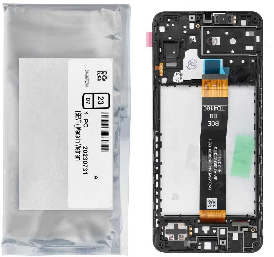 „ServicePack“ LCD ekranas SAMSUNG A13 5G A136B GH82-29077A