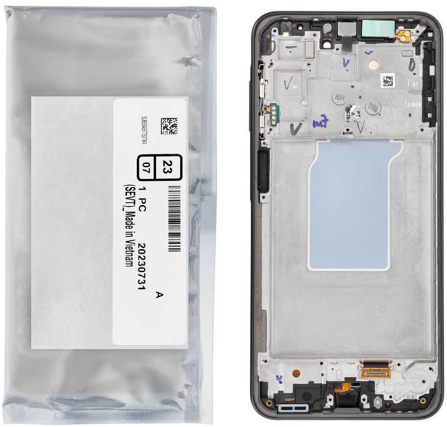 SAMSUNG A26 5G A266B LCD ekranas su integruotu ekranu, juodas, GH82-37049A
