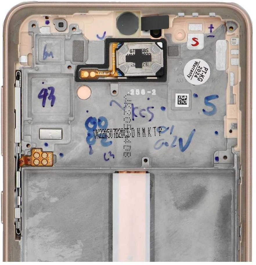 „ServicePack“ LCD ekranas SAMSUNG A33 5G A336B GH82-28143D auksinis