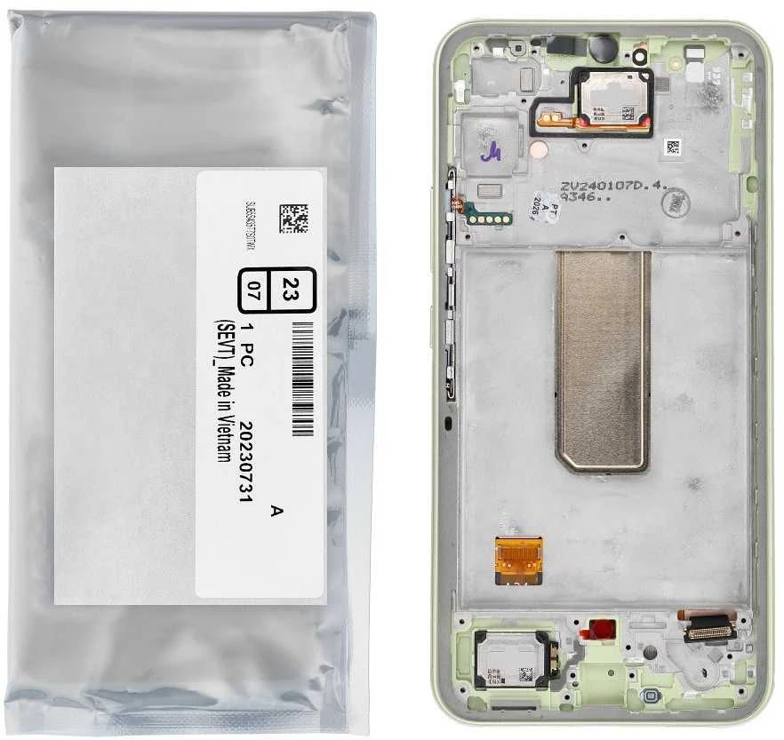 „ServicePack“ LCD ekranas SAMSUNG A34 5G A346B žalias GH82-31200C