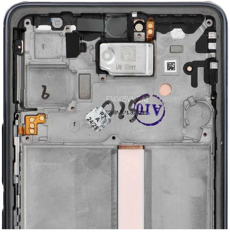„ServicePack“ LCD ekranas SAMSUNG A53 5G A536B GH82-28024A juodas