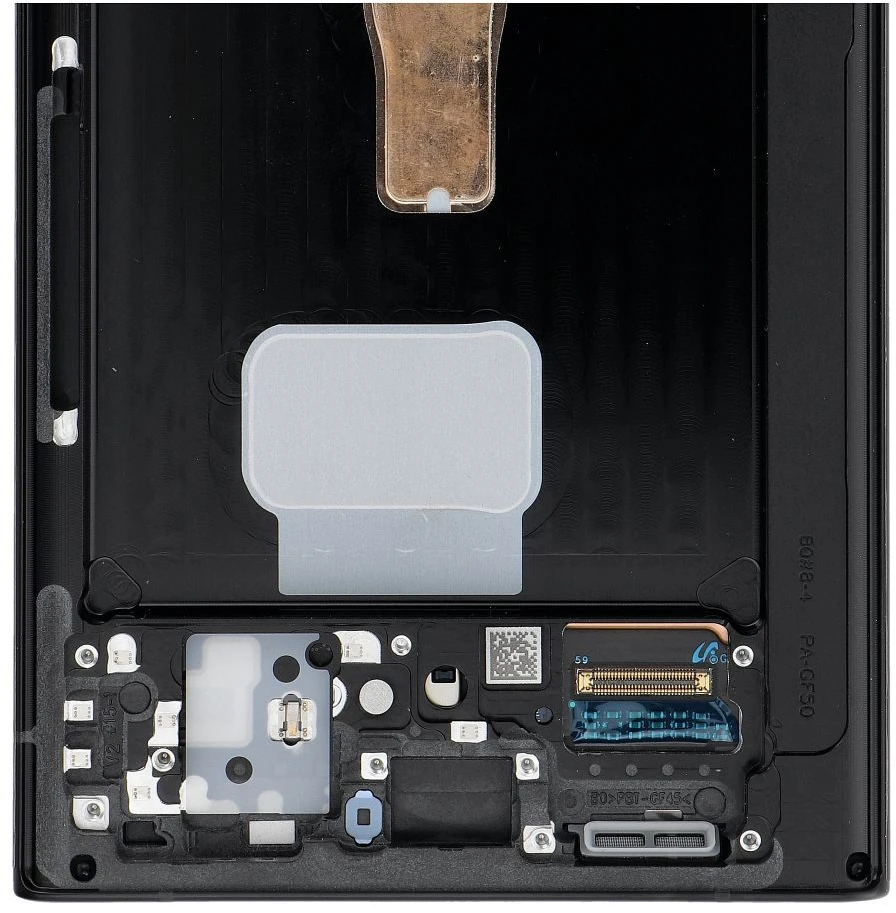 „ServicePack“ LCD ekranas SAMSUNG S22 Ultra S908 grafito spalvos GH82-27488E