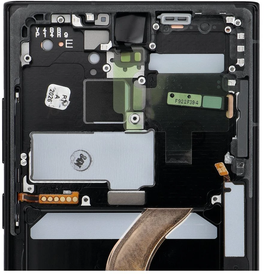 „ServicePack“ LCD ekranas SAMSUNG S22 Ultra S908 grafito spalvos GH82-27488E