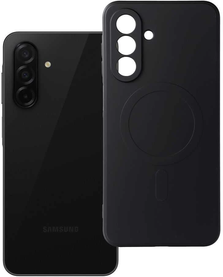 Oem SILICONE MAG COVER dėklas suderinamas su MagSafe skirtas Samsung Galaxy A26 juodos spalvos
