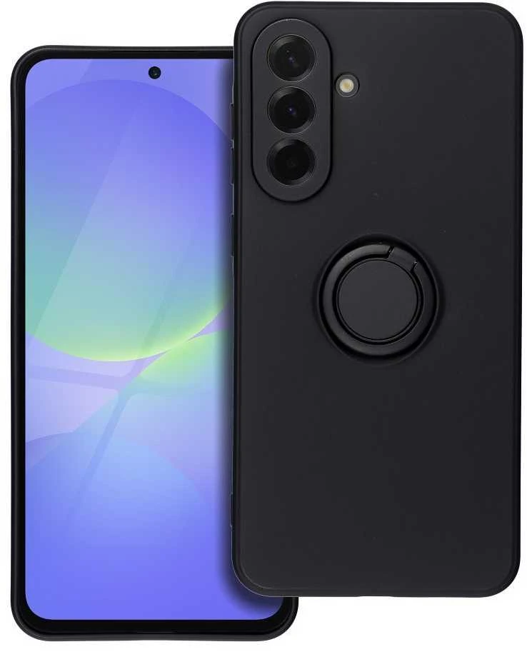 Oem Silikoninis RING dėklas skirtas Samsung Galaxy A36 5G juodos spalvos