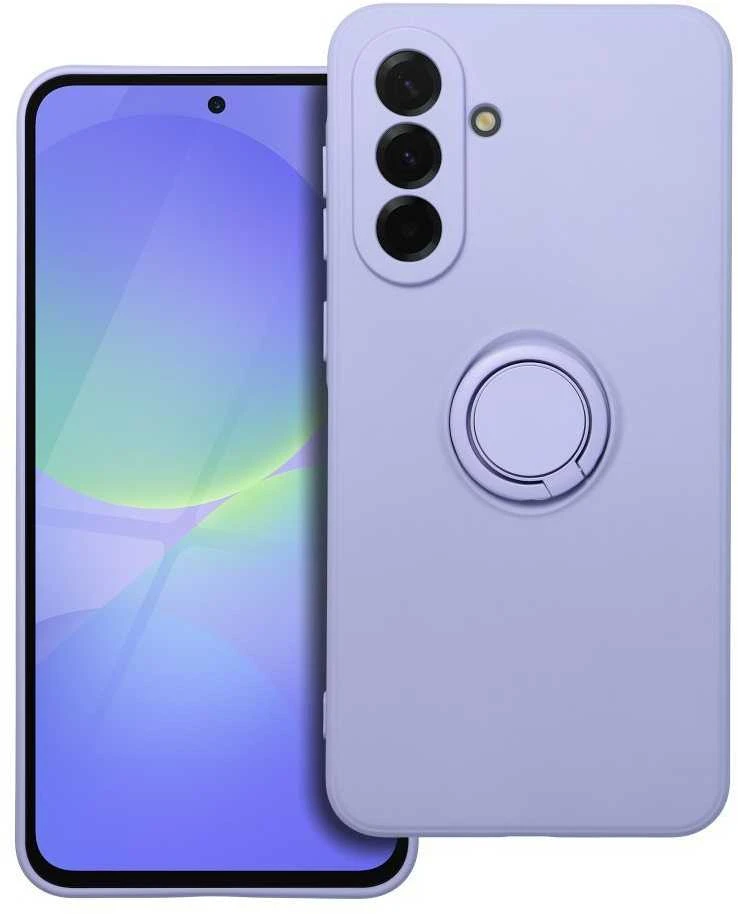 Oem SILICONE RING dėklas skirtas Samsung Galaxy A36 5G violetinės spalvos