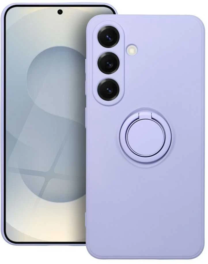 Oem SILICONE RING dėklas skirtas Samsung Galaxy S25 violetinės spalvos