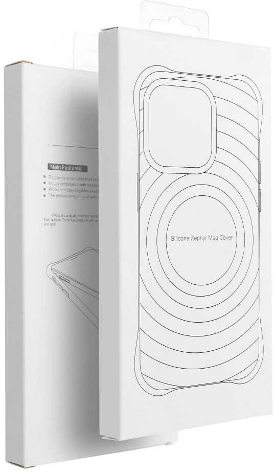 Dėklas Oem Case for iPhone 15 PRO Silicone Zephyr Mag Cover zgodny su MagSafe baltas