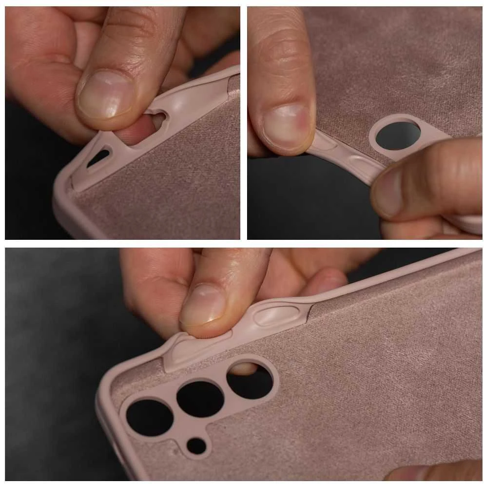 Oem Dėklas na Samsung A37 5G Silicone 2mm (apsauga nuo fotoaparato) pudra rožinė