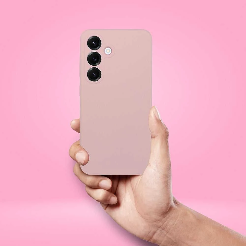 Oem Dėklas na Samsung A37 5G Silicone 2mm (apsauga nuo fotoaparato) pudra rožinė