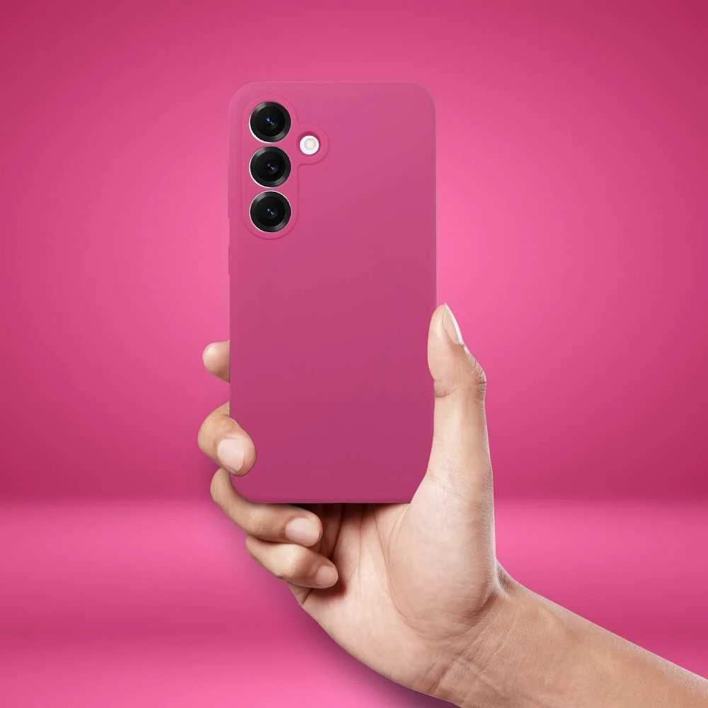 Oem Dėklas na Samsung S26 PLUS Silicone 2mm (camera protection) rožinė