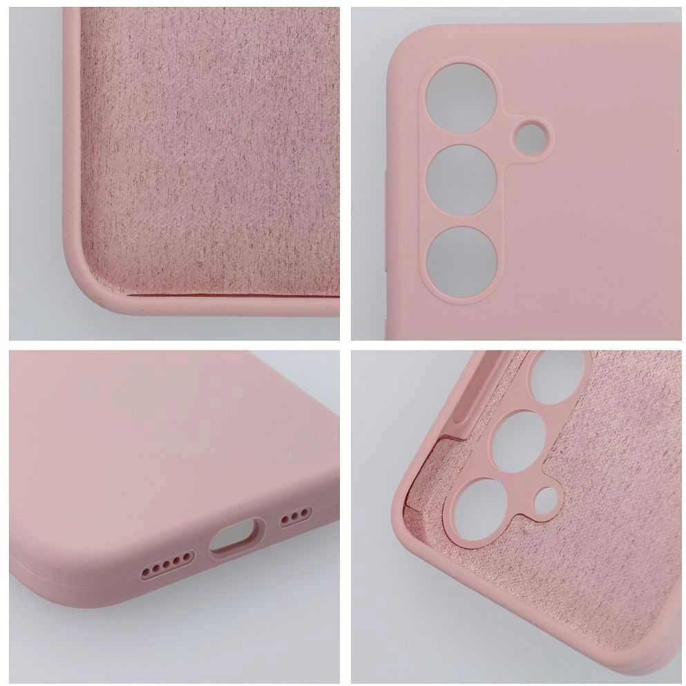 Oem Dėklas na Samsung S26 ULTRA Silicone 2mm (apsauga nuo fotoaparato) pudra rožinė