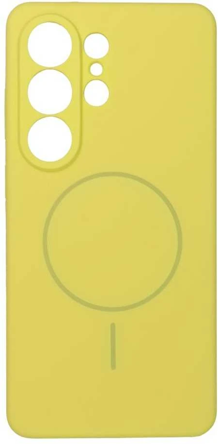 Oem Dėklas na Samsung S26 ULTRA Silicone 2mm (camera protection) zgodne su MagSafe geltona