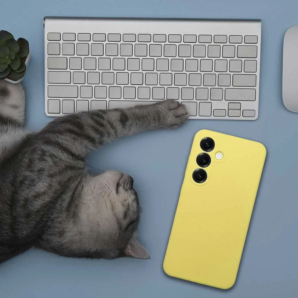 Oem Silikoninis 2 mm dėklas XIAOMI REDMI 15C, geltonas