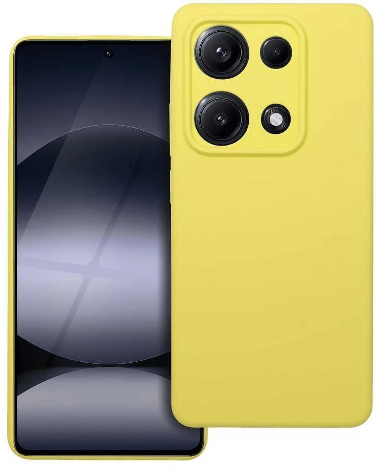 Oem Silikoninis 2 mm dėklas XIAOMI REDMI NOTE 14S, geltonas