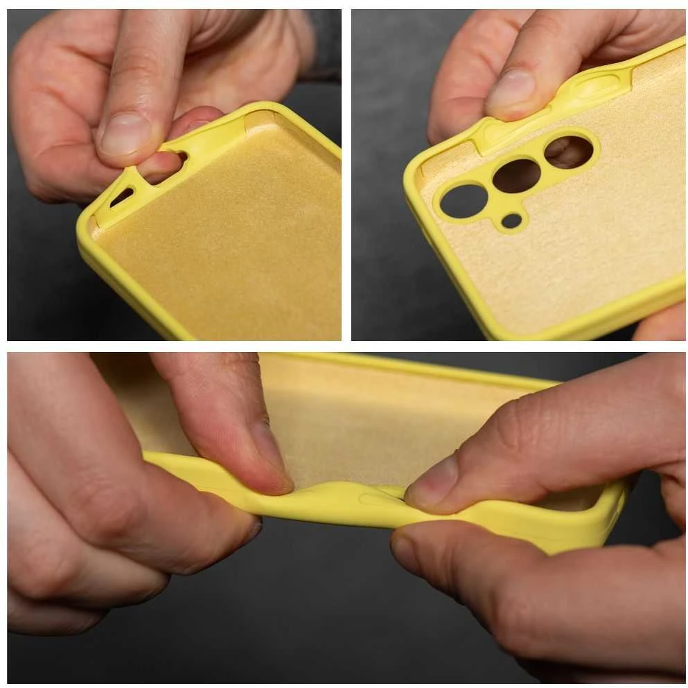 Oem Silikoninis 2 mm dėklas XIAOMI REDMI NOTE 14S, geltonas