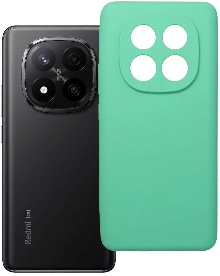 Oem Dėklas SILICONE 2mm skirtas Xiaomi Redmi NOTE 14 Pro Plus 5G mint