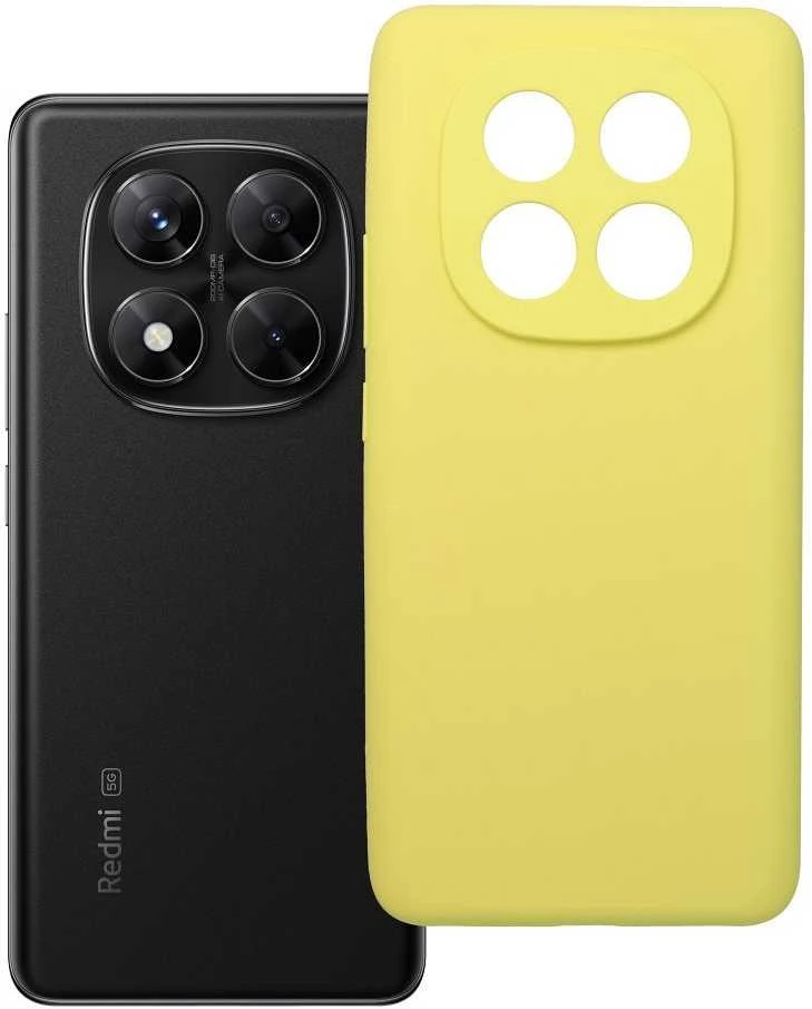 Oem Dėklas SILICONE 2mm skirtas Xiaomi Redmi NOTE 14 Pro 5G lemon