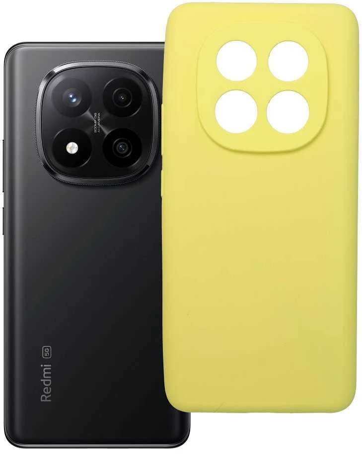 Oem Dėklas SILICONE 2mm skirtas Xiaomi Redmi NOTE 14 Pro Plus 5G lemon