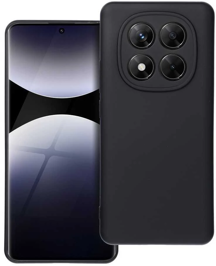 Oem Silikoninis dėklas skirtas Xiaomi Redmi Note 14 Pro 5G / 14 Pro Plus 5G juodos spalvos