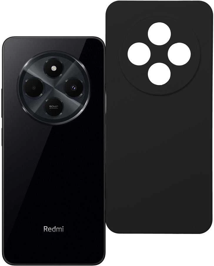 Oem SILICONE dėklas skirtas Xiaomi Redmi 14C juodos spalvos