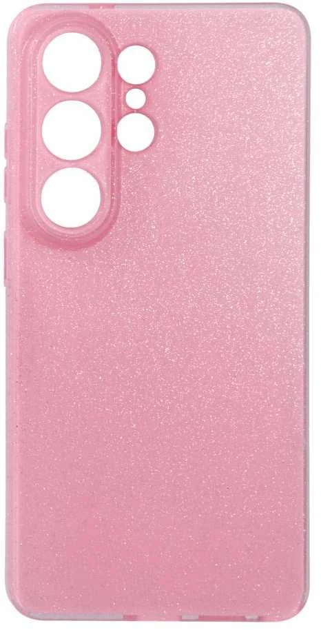Oem Samsung S26 ULTRA skaidrus dėklas 2 mm mirksinčios rožinės spalvos