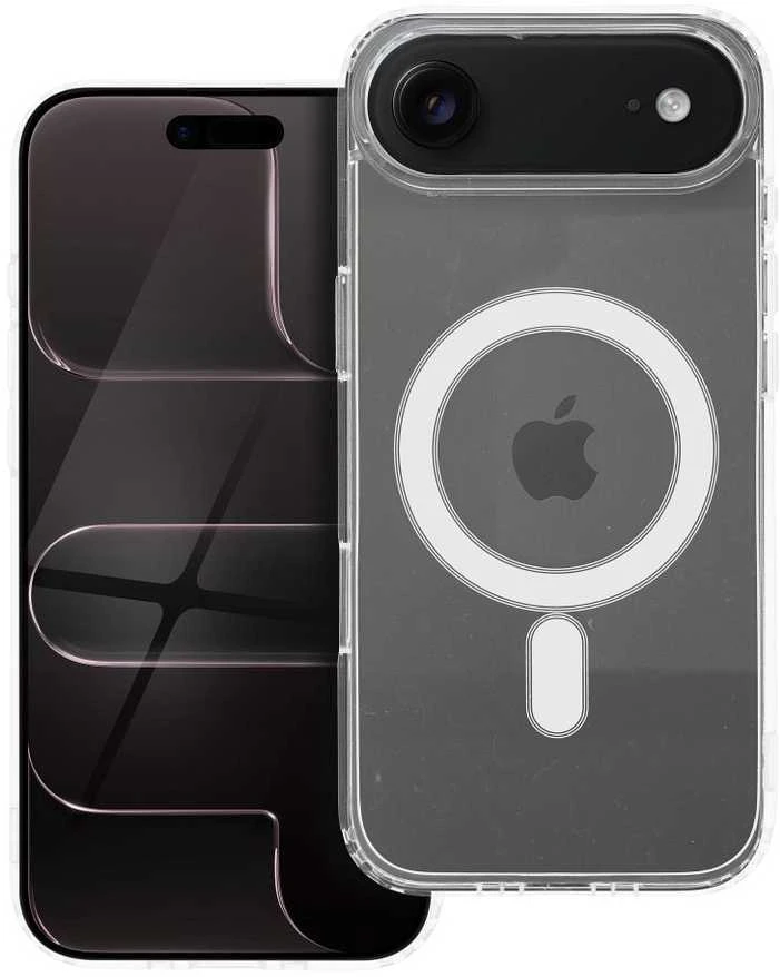 Oem Originalus „iPhone 17 AIR“ skaidrus „Mag“ dėklas (MID), suderinamas su „MagSafe“ permatomu dėklu