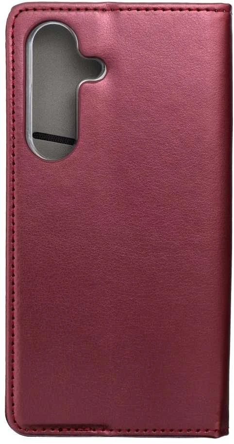 Oem SMART MAGNETO Book dėklas skirtas Samsung Galaxy S25 burgundy