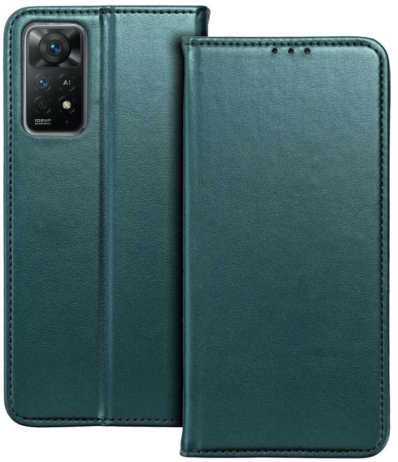 Oem Dėklas su atvartu Xiaomi Redmi NOTE 15 PRO PLUS 5G Smart Magneto tamsiai žalia