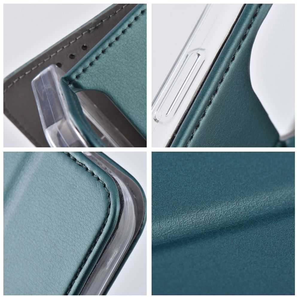 Oem Dėklas su atvartu Xiaomi Redmi NOTE 15 PRO PLUS 5G Smart Magneto tamsiai žalia
