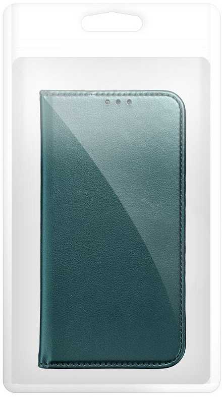 Oem Dėklas su atvartu Xiaomi Redmi NOTE 15 PRO PLUS 5G Smart Magneto tamsiai žalia