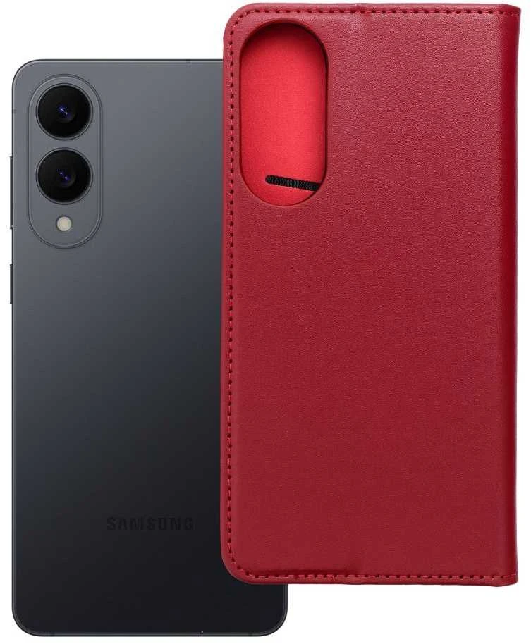Oem SMART Pro Book leather dėklas skirtas Samsung Galaxy S25 Edge claret