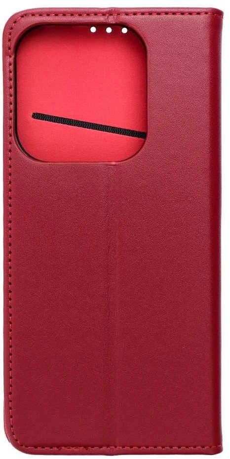 Oem SMART Pro Book leather dėklas skirtas Xiaomi Redmi Note 14 5G claret