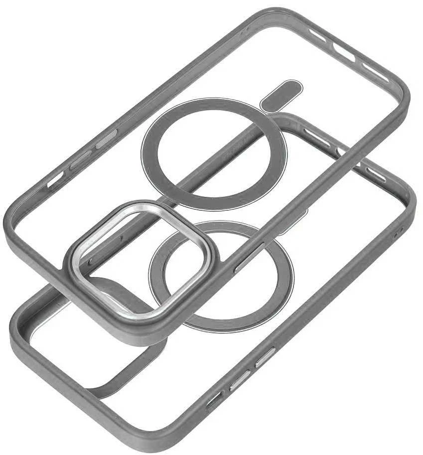 Oem Dėklas na Samsung S26 PLUS Color Edge Mag Cover zgodne su MagSafe tytanowe pilka