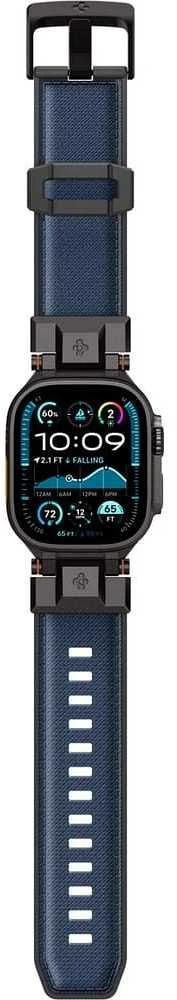 „Spigen DuraPro Armor“ dirželis, skirtas „Apple Watch 44 / 45 / 46 / 49 mm“ – tamsiai mėlynas Mėlyna