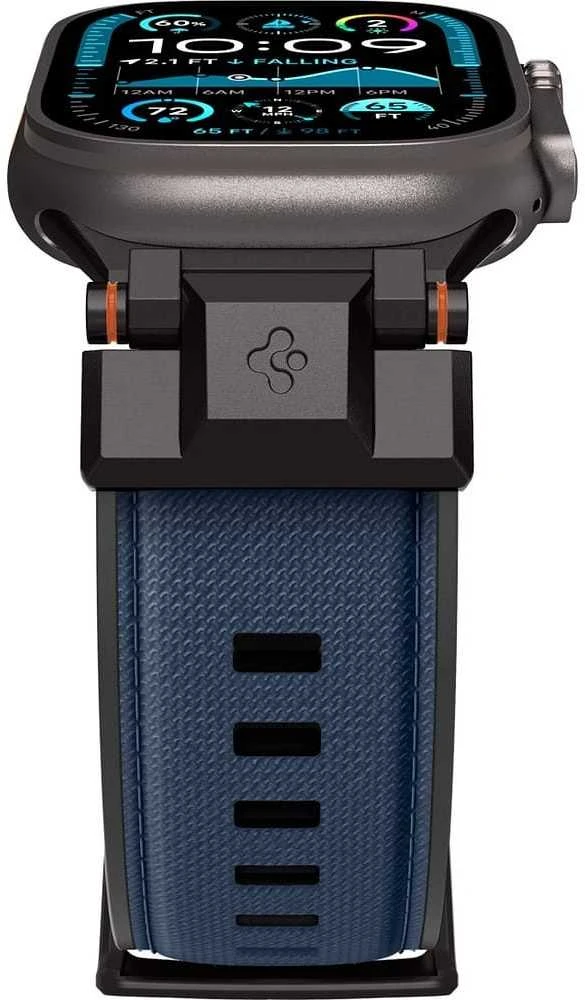 „Spigen DuraPro Armor“ dirželis, skirtas „Apple Watch 44 / 45 / 46 / 49 mm“ – tamsiai mėlynas Mėlyna