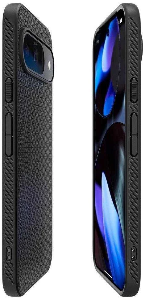 Google Pixel 9 PRO XL Spigen Liquid Air Matte dėklas telefonui juodos spalvos