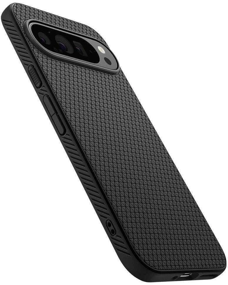 Google Pixel 9 PRO XL Spigen Liquid Air Matte dėklas telefonui juodos spalvos
