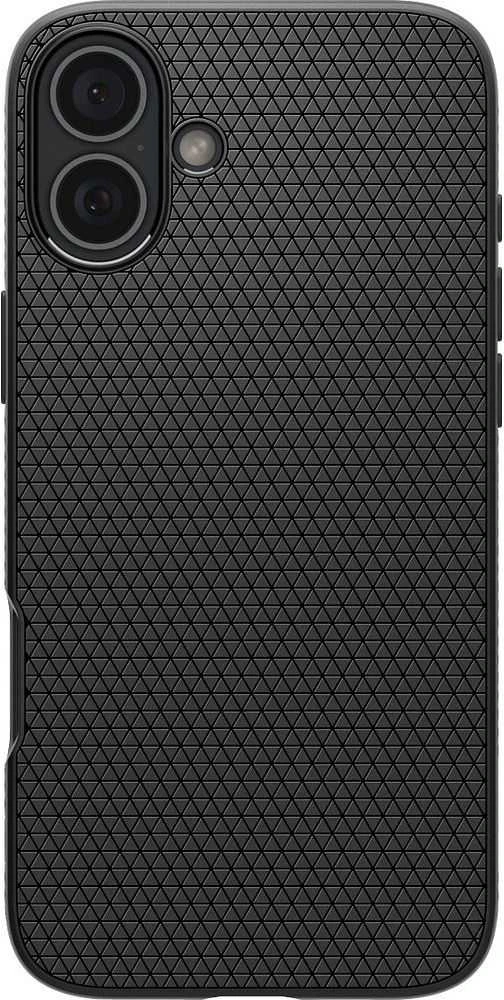 Spigen Liquid Air Apple iPhone 16 – dėklas telefonui juodos spalvos