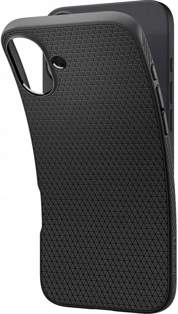 Spigen Liquid Air Apple iPhone 16 – dėklas telefonui juodos spalvos