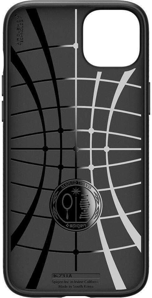 Spigen dėklas LIQUID AIR skirtas Apple iPhone 16 Plus matte juodos spalvos