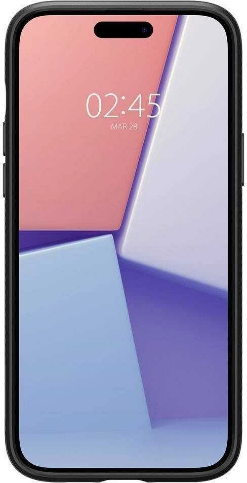 Spigen dėklas LIQUID AIR skirtas Apple iPhone 16 Plus matte juodos spalvos