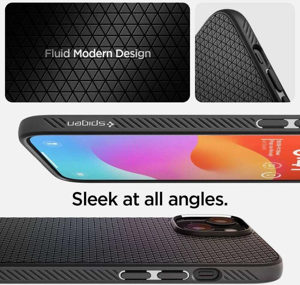 Spigen dėklas LIQUID AIR skirtas Apple iPhone 16 Plus matte juodos spalvos